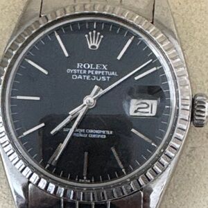 Rolex Datejust Black Dial with Silver Case